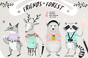 Friends of Forest Illustrations Set, an Illustration by Bibela (Thumbnail 5 of 8)