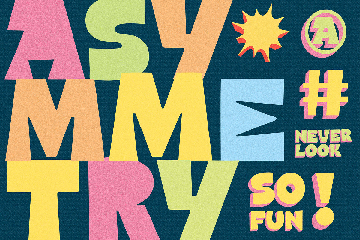 Pepse Dash – The Joy of Cutouts, a Font by Four Lines Std. (Photo 2 of 10)