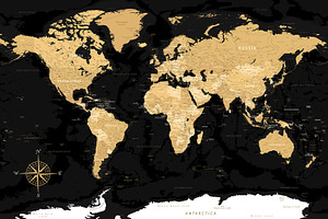 World Map - Highly Detailed Vector