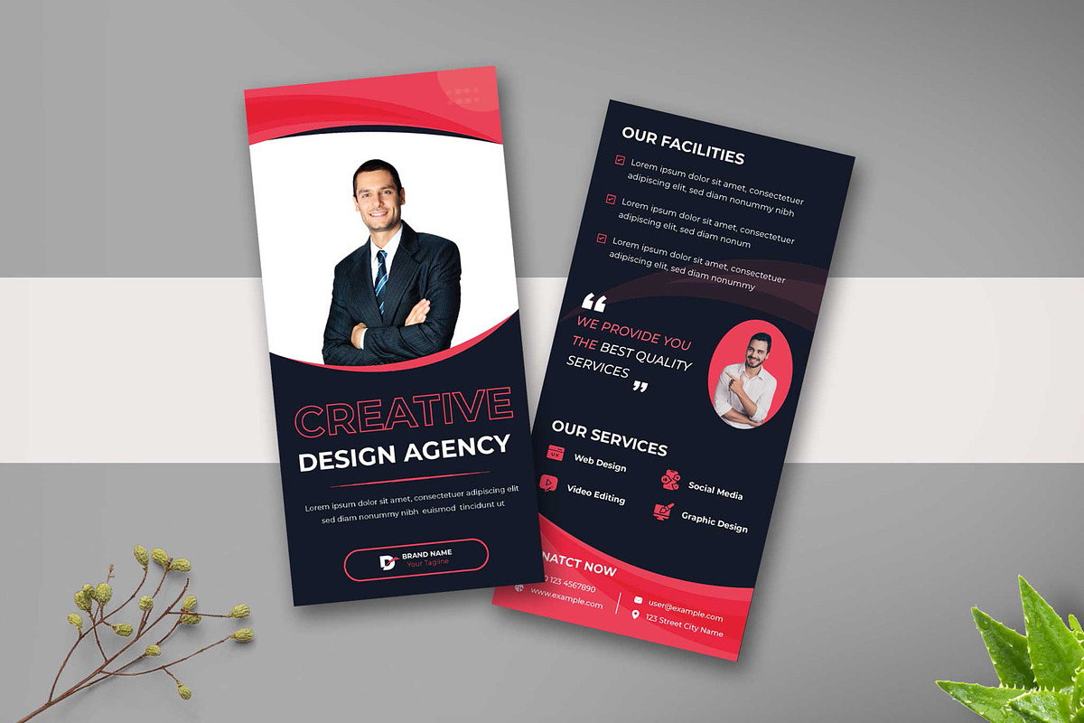 Creative DL Flyer Template, a Flyer Template by MightyDesign (Photo 1 of 7)