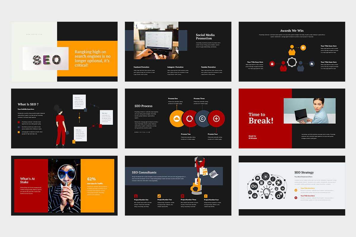Bepoa : SEO Optimization Powerpoint, a Presentation Template by Punkl Camp (Photo 7 of 9)