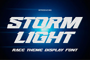 STORMLIGHT - Race Theme Display Font, a Font by Gassstype (Thumbnail 1 of 9)