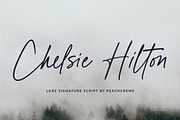 Chelsie Hilton //Luxe Signature Font, a Handwritten Font by PeachCreme (Thumbnail 1 of 11)