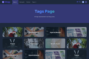 Blogg - Tailwind Theme HTML CSS