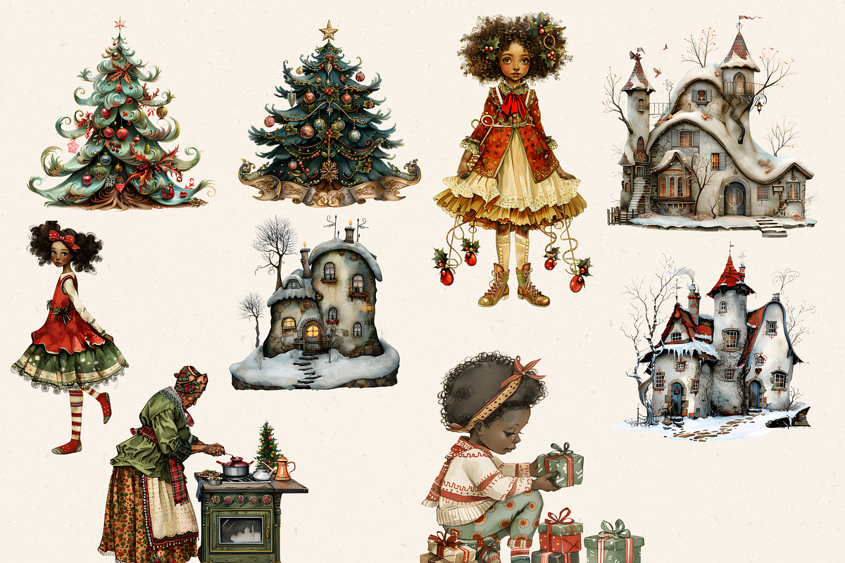 COZY WINTER TIMES CLIPART, a Person Illustration by Daring Digies (Photo 4 of 9)