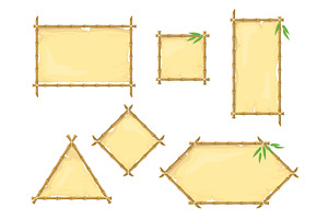 Bamboo Frames With Parchment