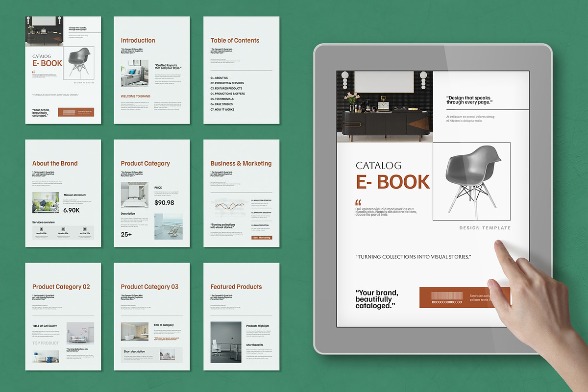 Digital Catalog eBook Design, an UI Kit Template by MightyDesign (Photo 1 of 10)