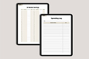 2025 That Girl Digital Planner Canva, a Stationery Template by Designmela01 (Thumbnail 10 of 10)