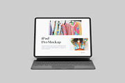 iPad Pro With Keyboard Mockup, an iPad Mockup by Graphiculon (Thumbnail 4 of 11)