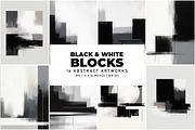 Black and White Blocks, a Background Graphic by Digital Art Creations (Thumbnail 3 of 7)
