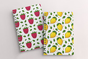 Bright fruits. Cliparts and Patterns, a Food Illustration by Valeria Soloveva (Thumbnail 7 of 14)