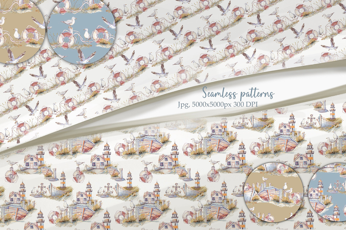 Seaside Memories Watercolor Set, an Illustration by Shabbypie (Photo 13 of 17)