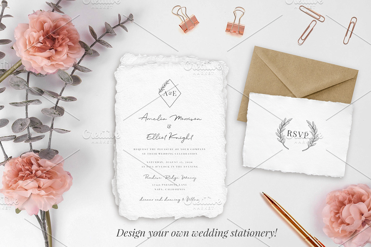 Botanical Illustrations & Logo Kit, an Illustration by BirDIY Design (Photo 8 of 10)