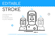 Line Design Landmarks Icons Set, an Outline Icon by Boyko Pictures (Thumbnail 3 of 9)