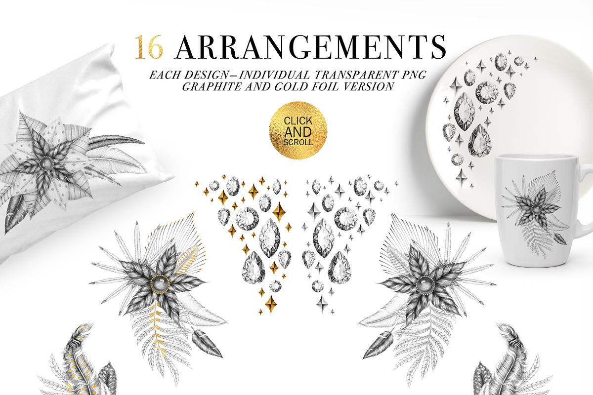 Precious feathers and diamonds, an Illustration by AnastasiaFears (Photo 5 of 10)