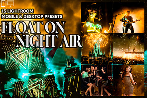 15 Float On Night Air Lr Presets, a Preset Add-On by Hue Palettte Studio