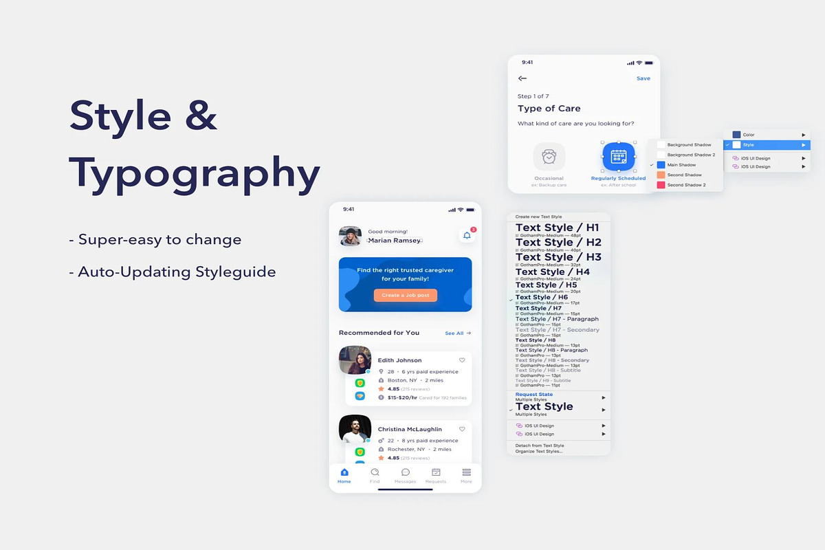 Caren - For Family iOS UI Kit, an UI Kit Template by Creative Perspective (Photo 3 of 10)