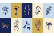 Dolce Vita, summer set + backgrounds, a Decorative Illustration by Good Studio (Thumbnail 12 of 28)