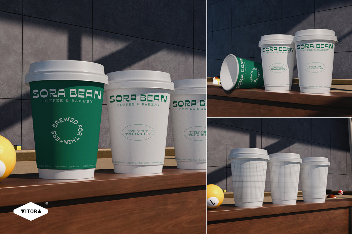 SORA BEAN - Coffee & Bakery Mockups, an Advertising Mockup by Vitora Mockup (Photo 9 of 11)