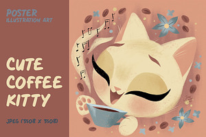 Cute Coffee Cat