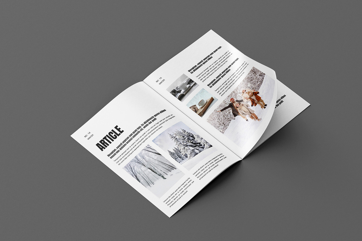 Winter Magazine Template, a Magazine Template by Seeing-art (Photo 8 of 11)