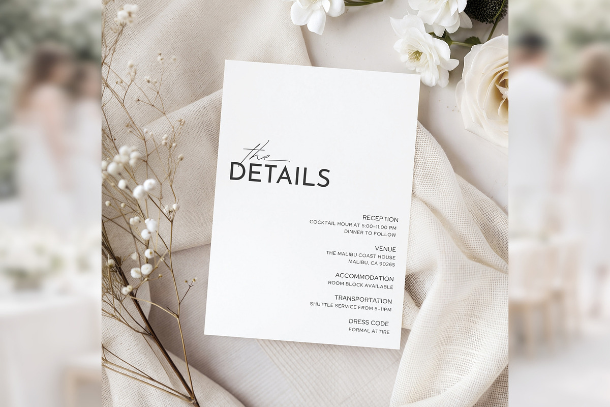 Botanical Invitation Canva bd011, an Invitation Template by TyphoonStudio (Photo 4 of 10)