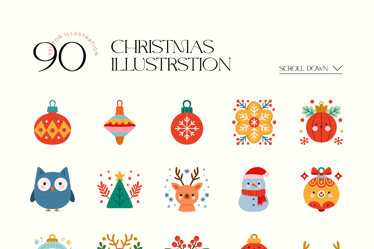 Christmas Illustration Clipart Kit, a Seasonal Illustration by Leleka.Store (Photo 9 of 15)