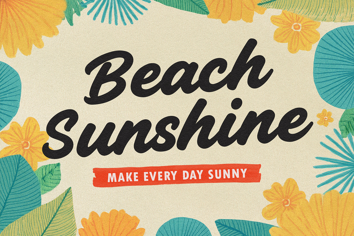 Aethics Surfing Summer Script Font, a Script Font by Maulana Creative (Photo 3 of 7)