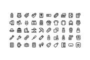 50 Travel Packing Icons, an Icon by Side Project (Thumbnail 2 of 7)