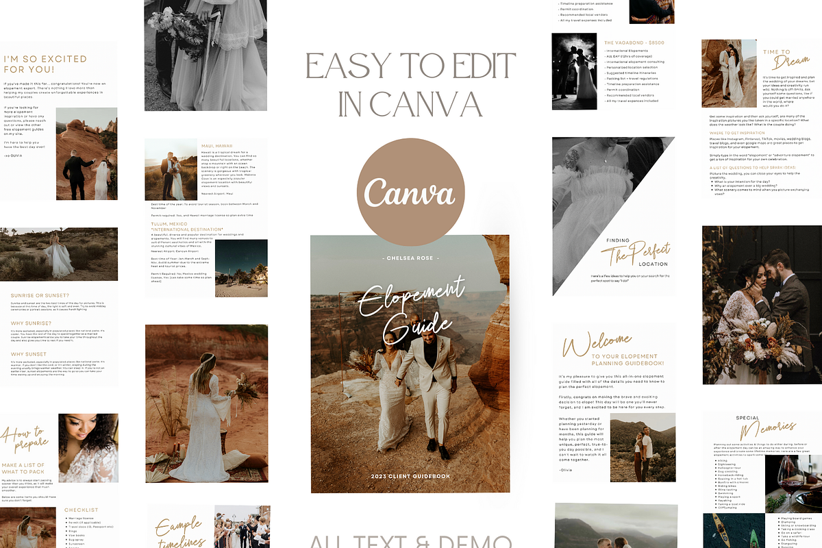 CLASSIC Elopement Photos Guide, a Magazine Template by Signature Edits (Photo 3 of 11)