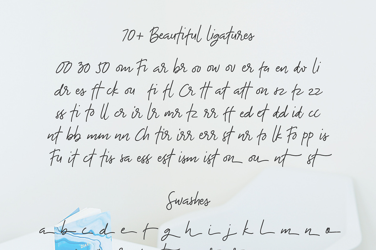 The Bouquet List ~ Font +Extras, a Script Font by Nasir Udin (Photo 13 of 13)