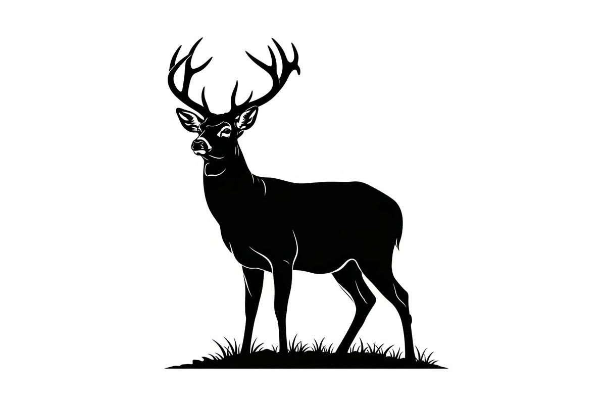 Majestic Deer & Stag Silhouette Bund, an Illustration by jahid234 (Photo 27 of 41)