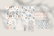Watercolor CUTE BUNNIES patterns, a Pattern Graphic by Tiana Geo (Thumbnail 2 of 7)