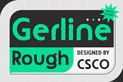 Gerline Rough, a Sans Serif Font by Craft Supply Co. (Thumbnail 1 of 8)
