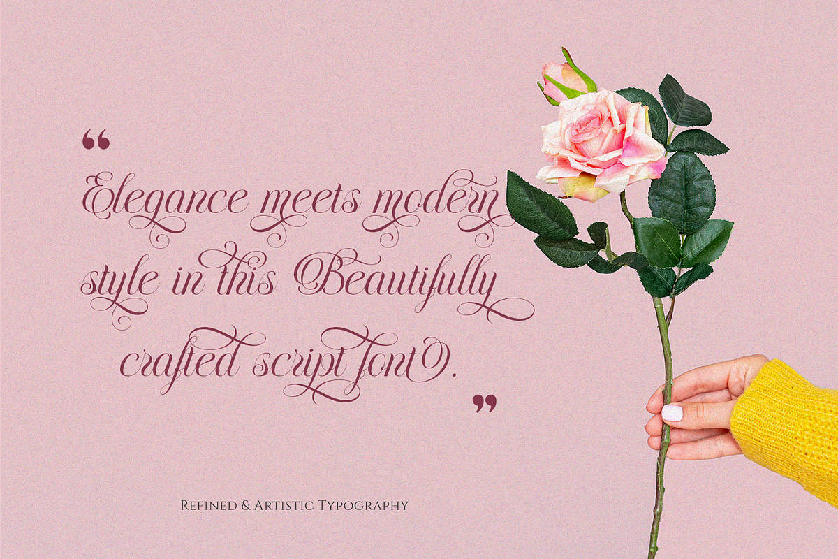 Floralina - Modern Cursive Script, a Script Font by Pixesia Studio (Photo 4 of 12)