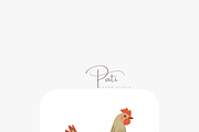 40 Chicken Clipart, an Animal Illustration by Pati Charm Studio (Thumbnail 7 of 9)