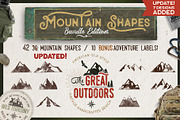 Mountain Icons Shapes Bundle & SVG, an Object Graphic by JeksonGraphics (Thumbnail 1 of 10)