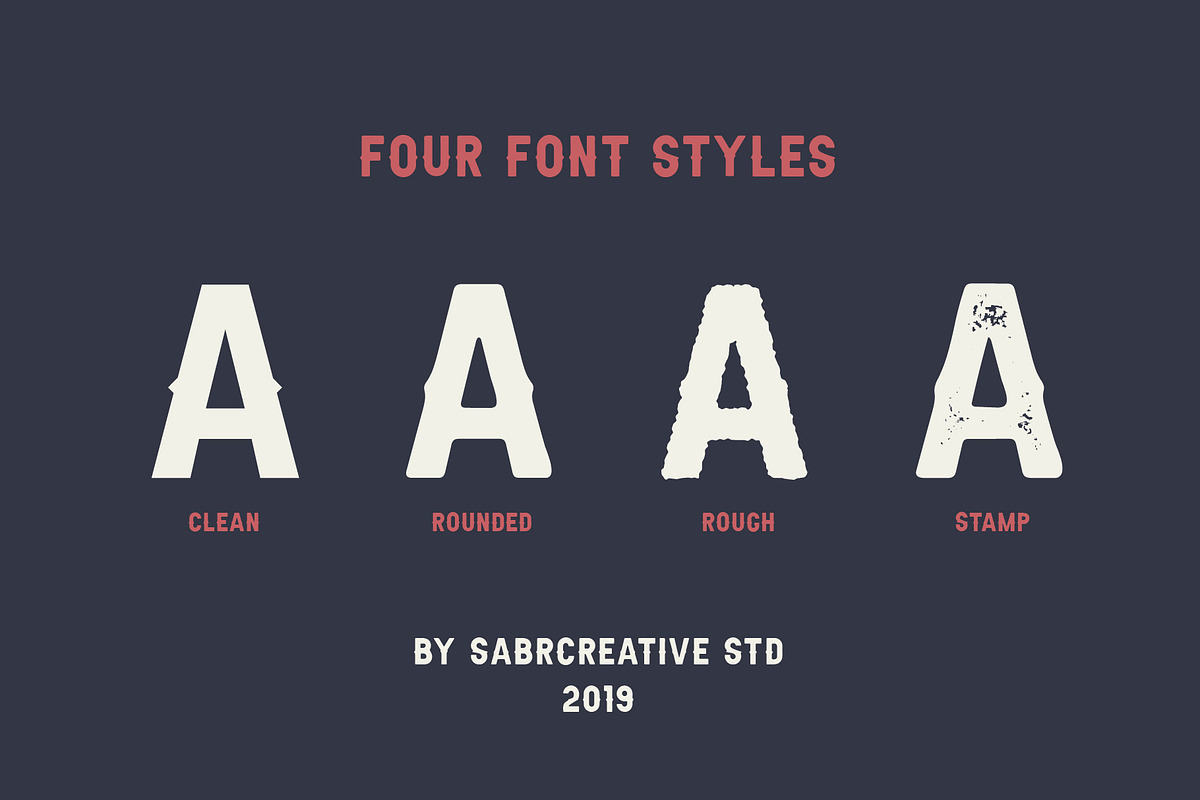 Aldivaro Font Family- 4 Font Style, a Sans Serif Font by sabrcreative (Photo 2 of 7)