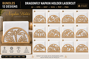 Dragonfly Napkin Holder Lasercut, an Object Graphic by OTVEY DESIGN (Thumbnail 1 of 13)