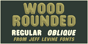 Wood Rounded JNL, a Sans Serif Font by Jeff Levine Fonts (Thumbnail 1 of 5)