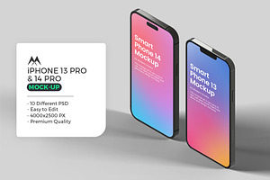 iPhone 13 Pro and 14 Pro Mockup