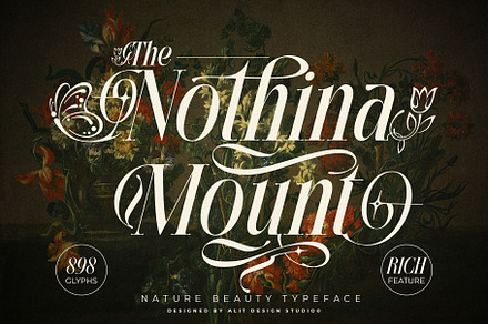 Nothina Mount Typeface, a Serif Font by alit design