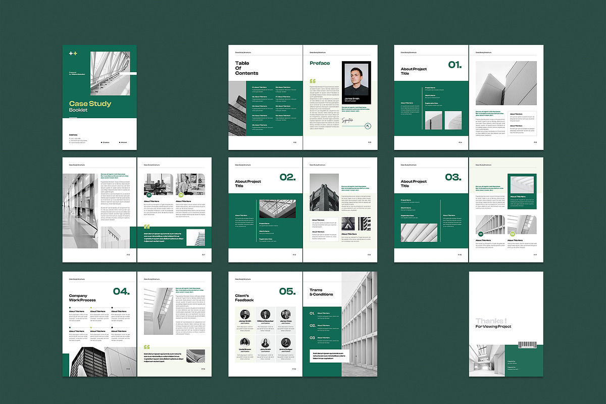 Case Study Template, Canva Brochure, a Brochure Template by NorthPeak (Photo 8 of 8)