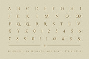 Rosemode - Roman Serif, a Serif Font by Typia Nesia (Thumbnail 13 of 14)