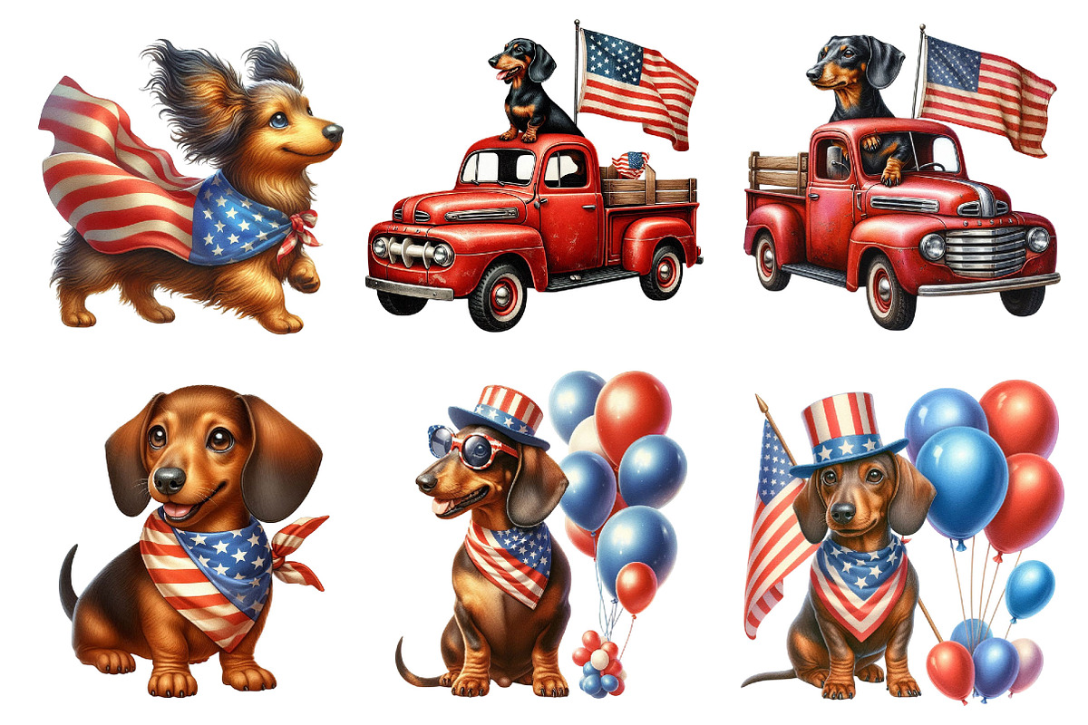 American Dachshund Dog Clipart, a Graphic by CitraGraphics (Photo 3 of 3)