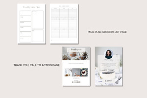 Canva Minimal Cookbook Template