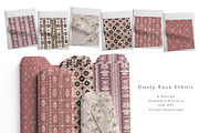 6 seamless pattern:Dusty Rose Ethnic, a Pattern Graphic by StudioCitra (Thumbnail 1 of 10)