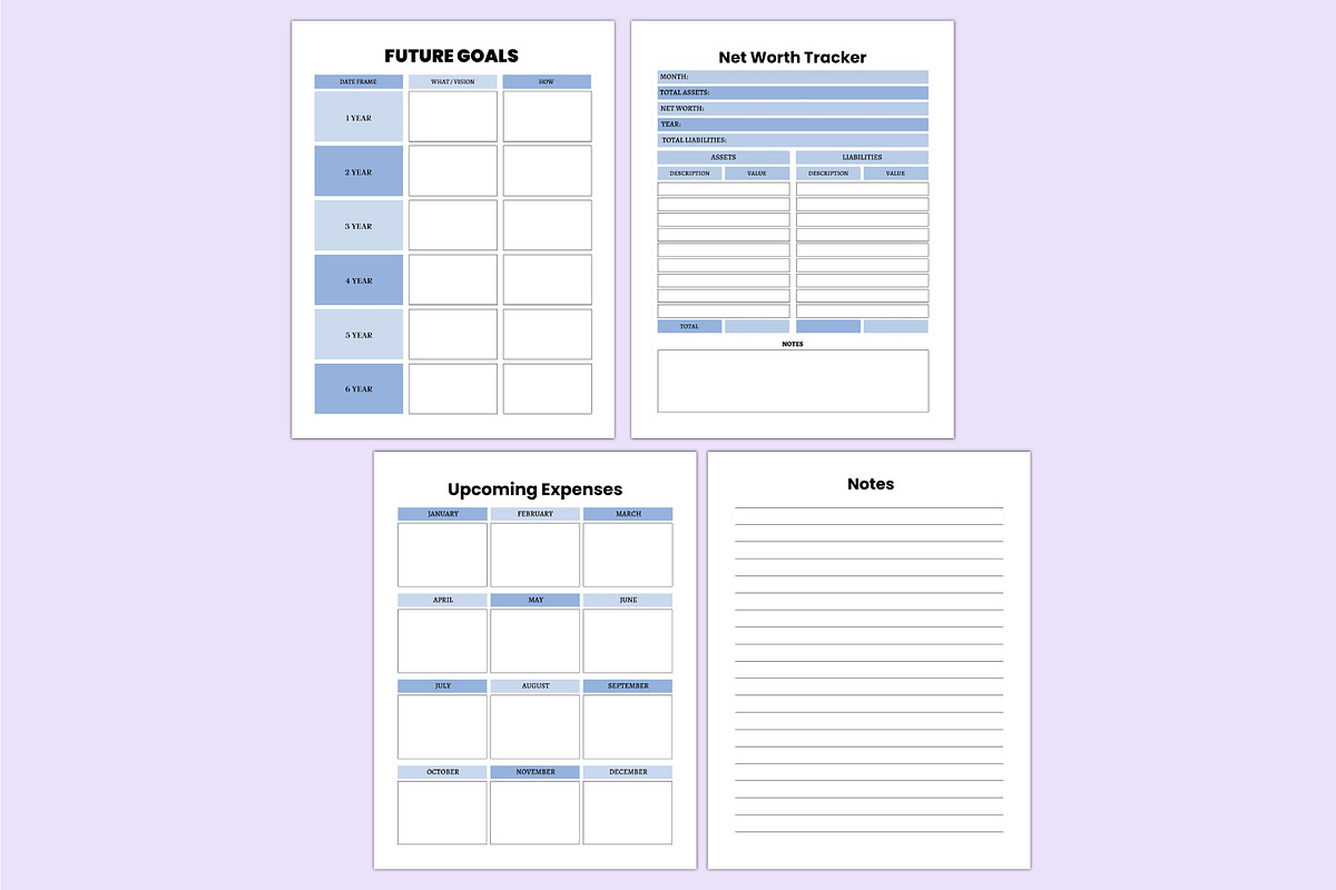 2025 Financial Planner For Canva, a Stationery Template by Shumaya (Photo 6 of 6)