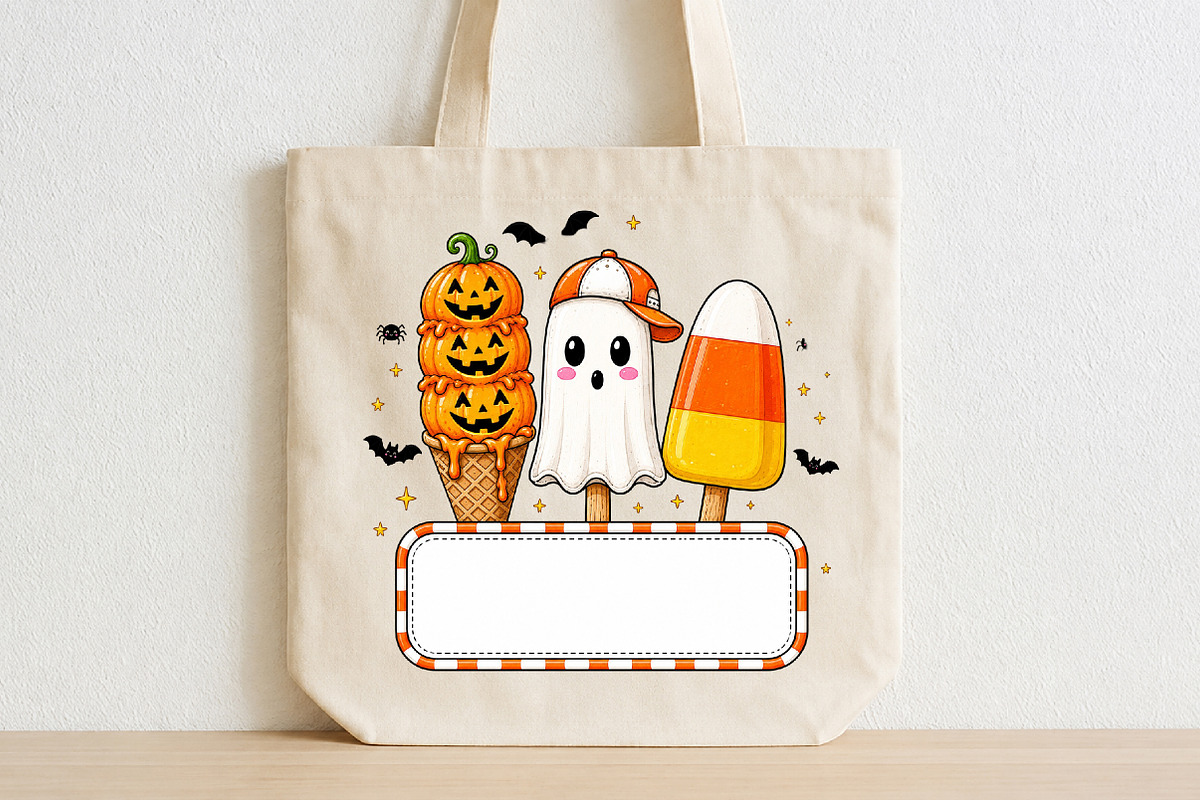 Personalized Kids Halloween Name PNG, a Seasonal Illustration by CraftArtStudio (Photo 2 of 4)