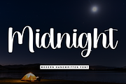 Midnight | Script Font, a Handwritten Font by Scratchones (Thumbnail 1 of 8)